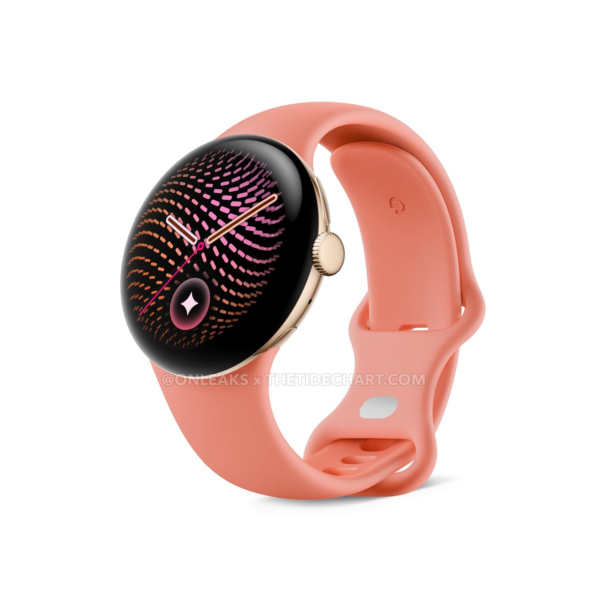 Pixel Watch 5 in Warm Gold, leaked render